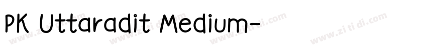 PK Uttaradit Medium字体转换